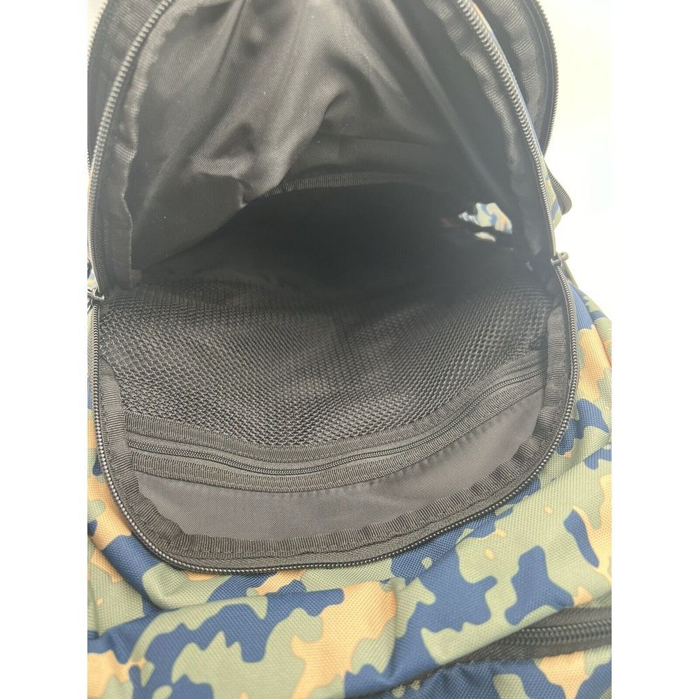 adidas Prime 6 Backpack Essential Camo Crew Navy-Silver Green/Black One Size - Picture 7 of 12